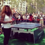 Serena Williams fan de Tennis de Table
