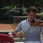 Federer se met au violon