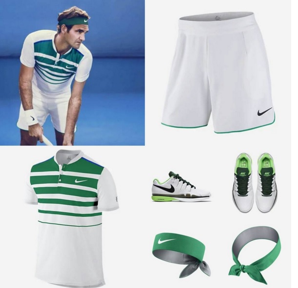 Tenue Nike Roger Federer Open d'Australie 2016. ©Nike