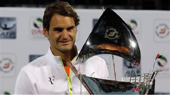 Roger Federer Dubai 2015