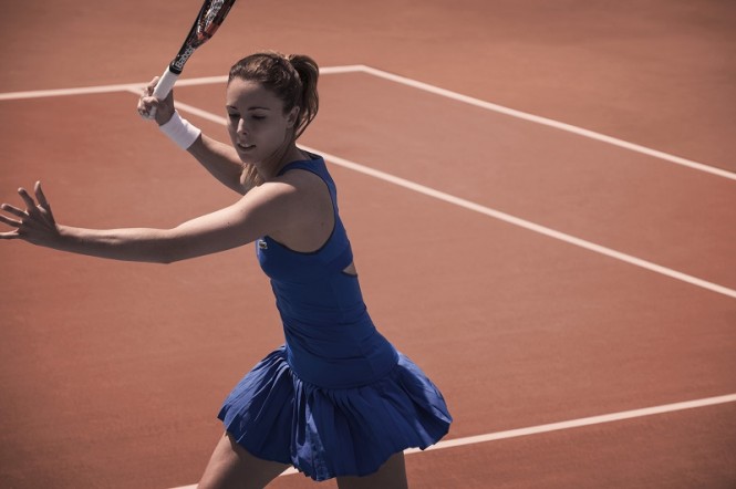 Tenue Alizé Cornet Roland-Garros 2015 ©Lacoste