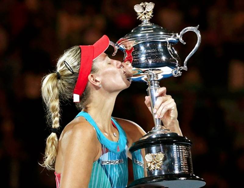 Angélique Kerber gagnante de l'Open d'Australie ©AU