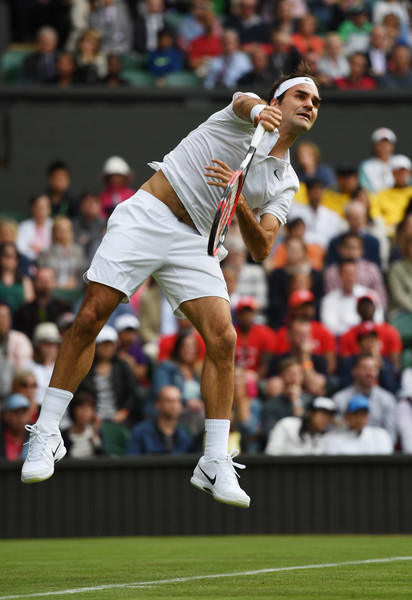 Roger Federer était heureux de retrouver le Centre Court de Wimbledon. 