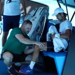 Novak Djokovic stoppe son entraînement