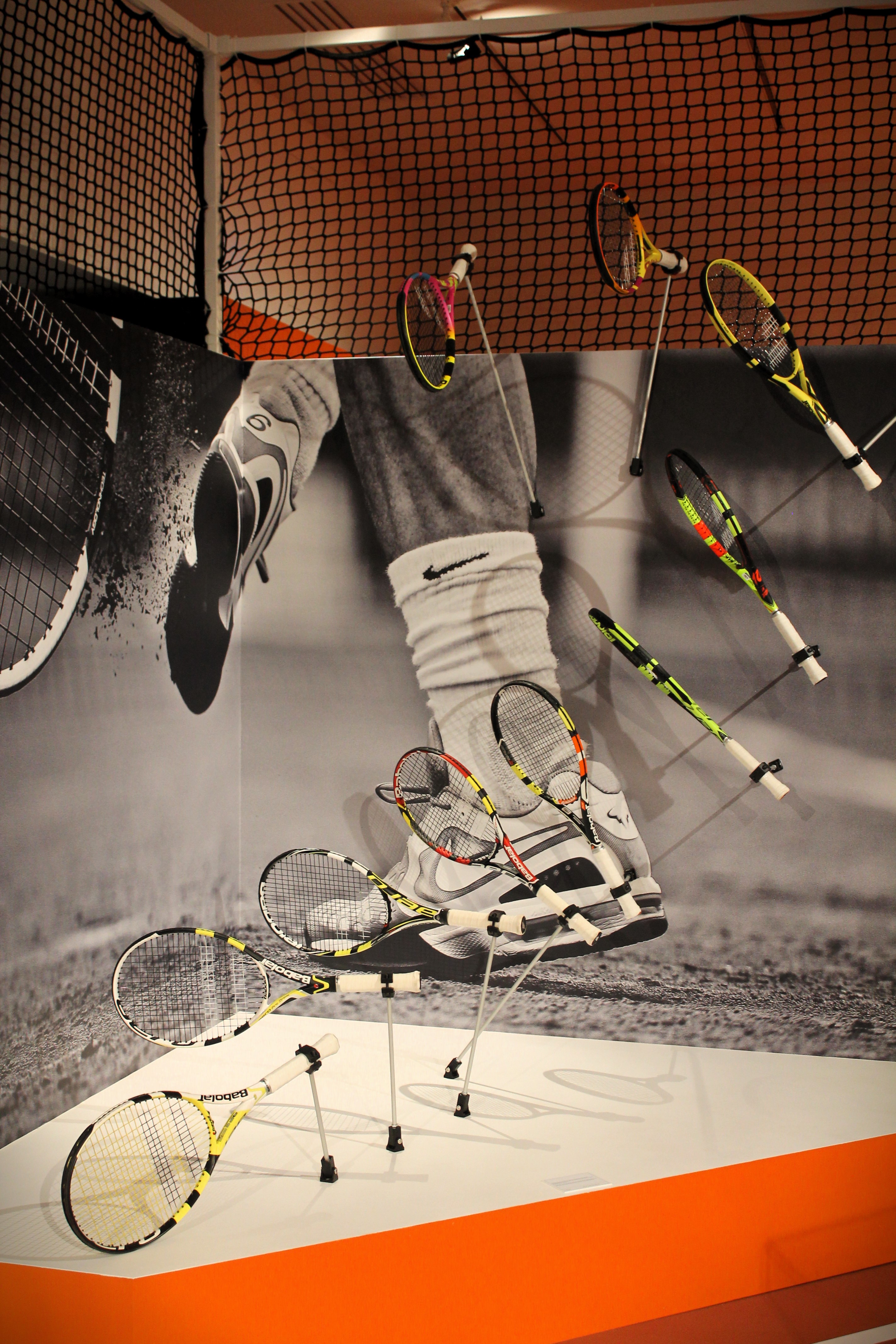 Les raquettes Babolat de Rafa à Roland-Garros