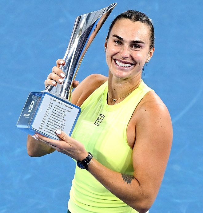 Aryna Sabalenka titrée à Brisbane
