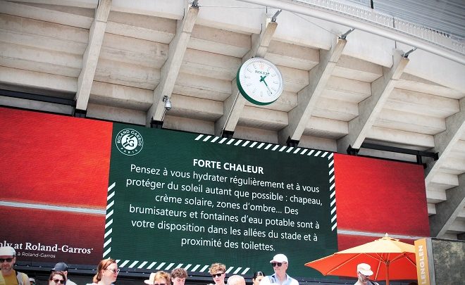 Coup de chaud à Roland-Garros